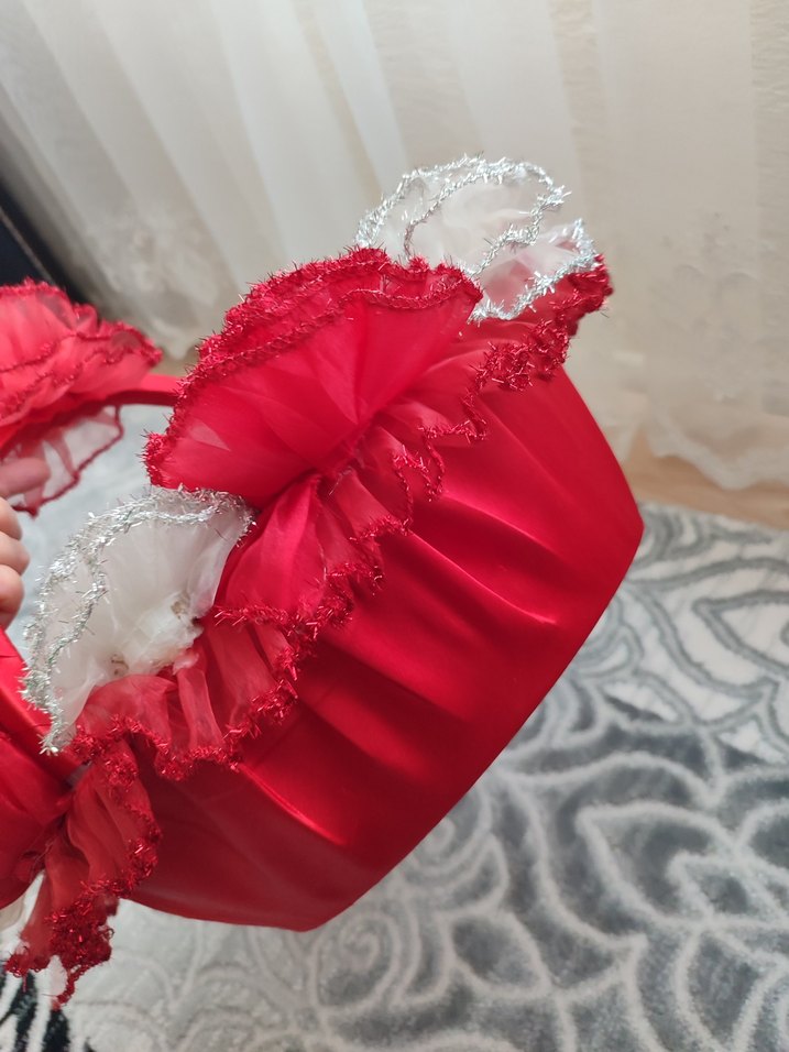 Kırmızı Fırfırlı Kına Sepeti - Görsel 3