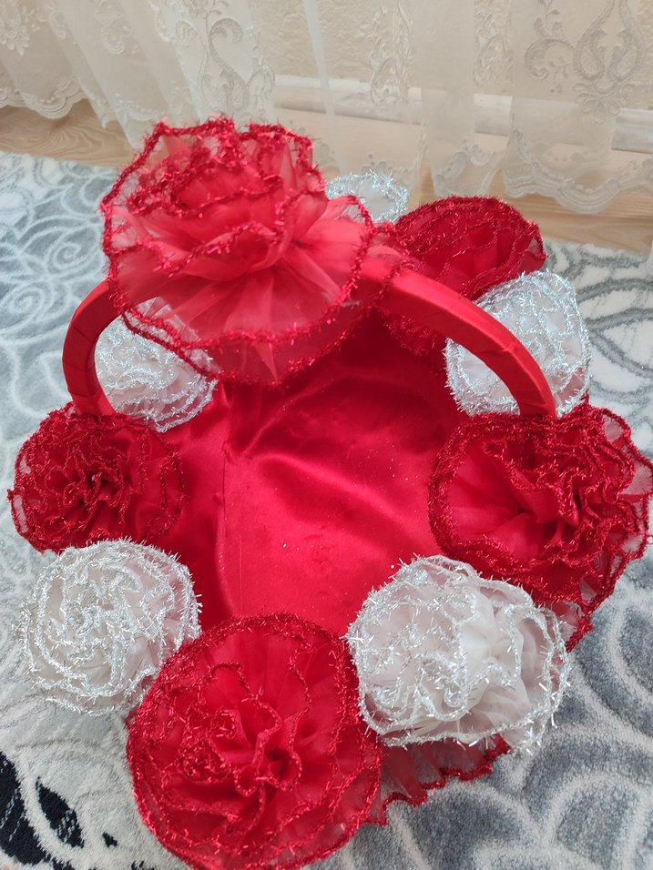 Kırmızı Fırfırlı Kına Sepeti - Görsel 5