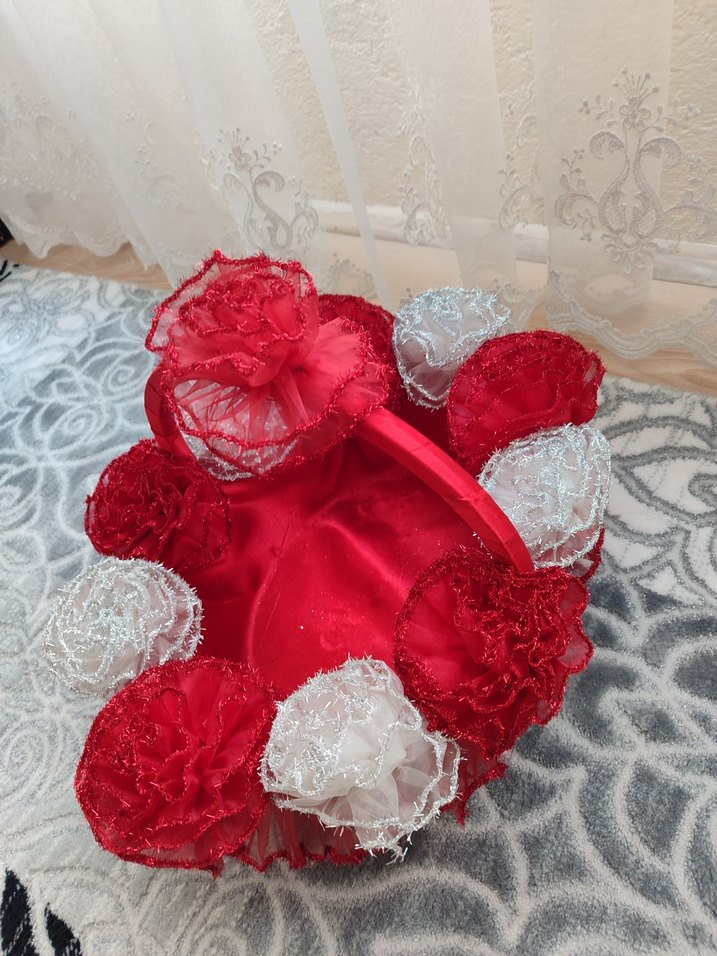 Kırmızı Fırfırlı Kına Sepeti - Görsel 2