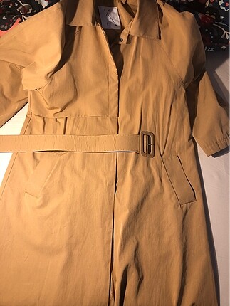 universal Beden camel Renk Kadriye Baştürk Fresqo Kemerli Trenchcoat Camel