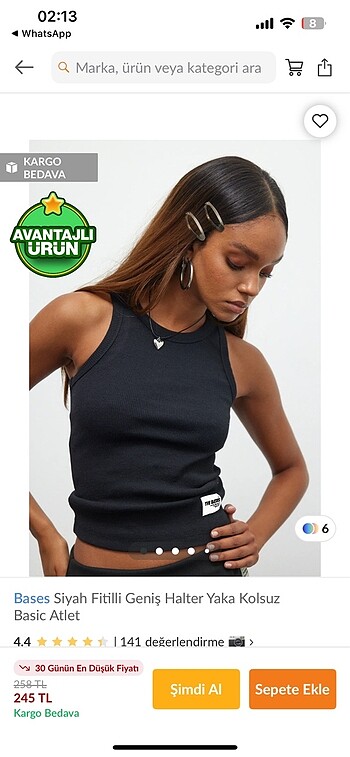 Trendyol & Milla Bases halter fitilli atlet