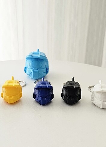Diğer 035 - Kask Şeklinde 3D Baskı Anahtarlık