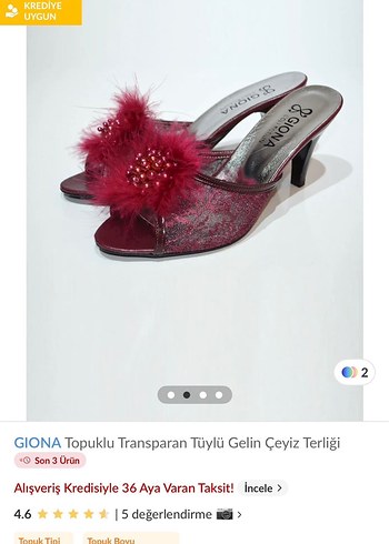 39 Beden Bordo Kürklü Nakışlı Yüksek Topuklu Terlik