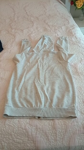 10 Yaş Beden gri Renk Sweatshirt