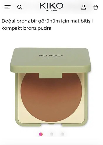 KIKO Mat Bitişli Kompakt Bronz Pudra