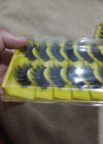 Çok Renkli Sahte Kirpik Seti - Görsel 2