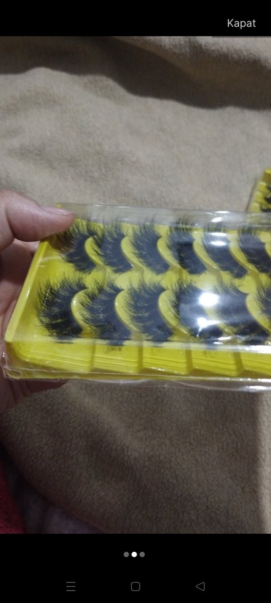 Çok Renkli Sahte Kirpik Seti - Görsel 2