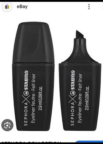 Siyah Keçe Uçlu Eyeliner Kalem