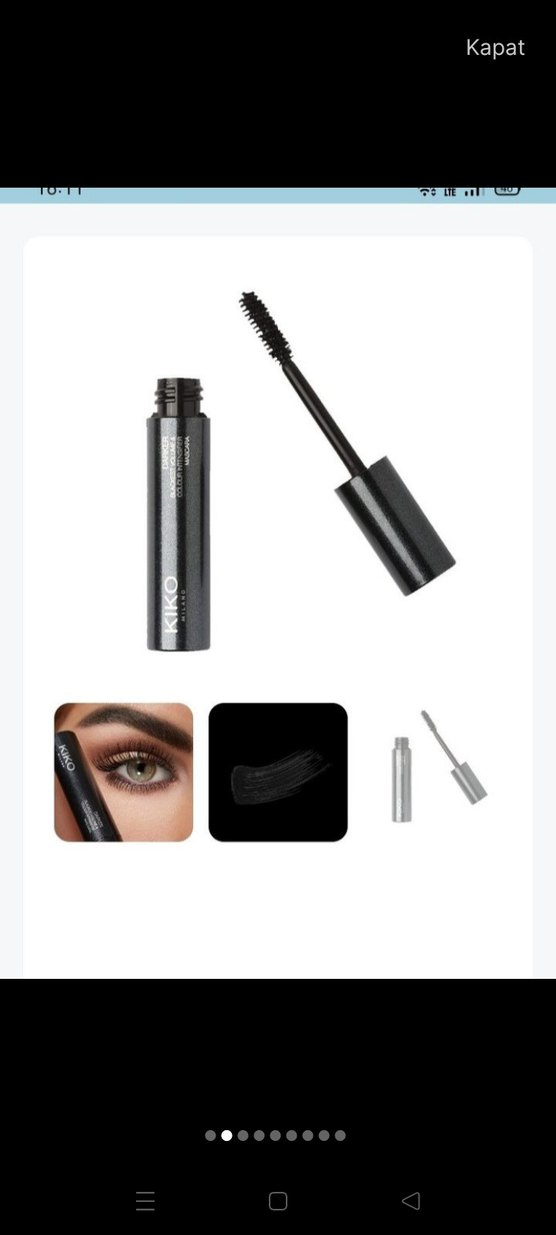 KIKO Koyu Maskara - Bej Tonlarda - Görsel 2