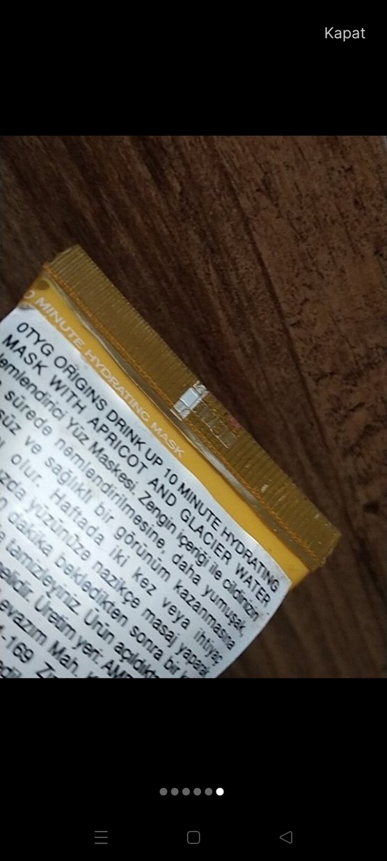 Drink Up 10 Dakikalık Kayısı ve Buzul Suyu Maskesi - Görsel 4