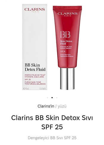 Clarins BB Skin Detox Sıvı SPF 25 - Bordo