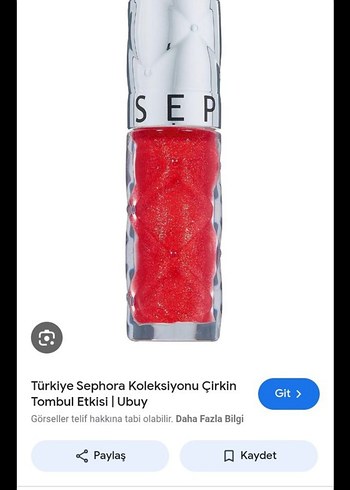 Sephora Parlak Kırmızı Ruj