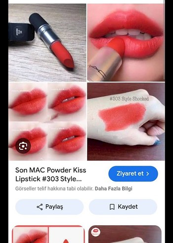 MAC MAC 303 Style Shocked Koyu Kırmızı Ruj