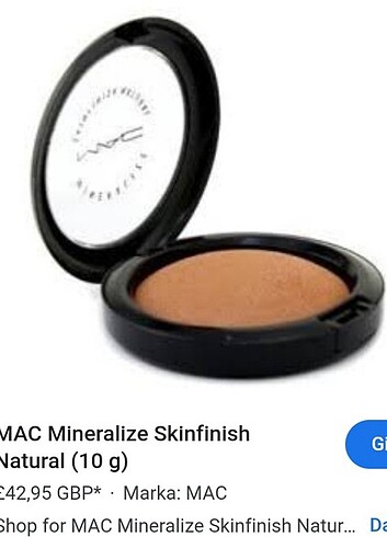 MAC Pudra koyu ren