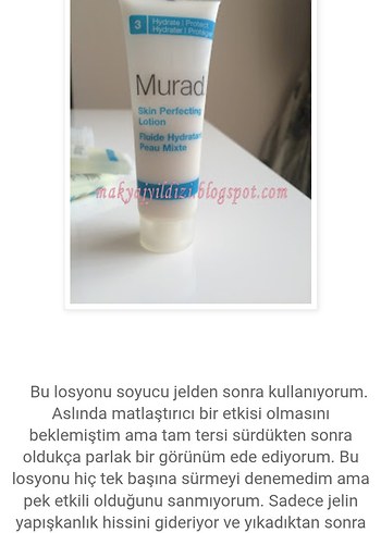 Murad Cilt Mükemmelleştirici Losyon