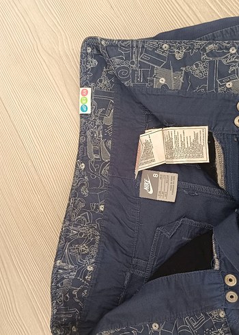 Düğmeli Lacivert Mini Kadın Şort - Görsel 7