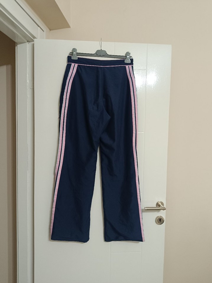 Fermuarlı Pembe Lacivert  eşofman takimi - Görsel 2