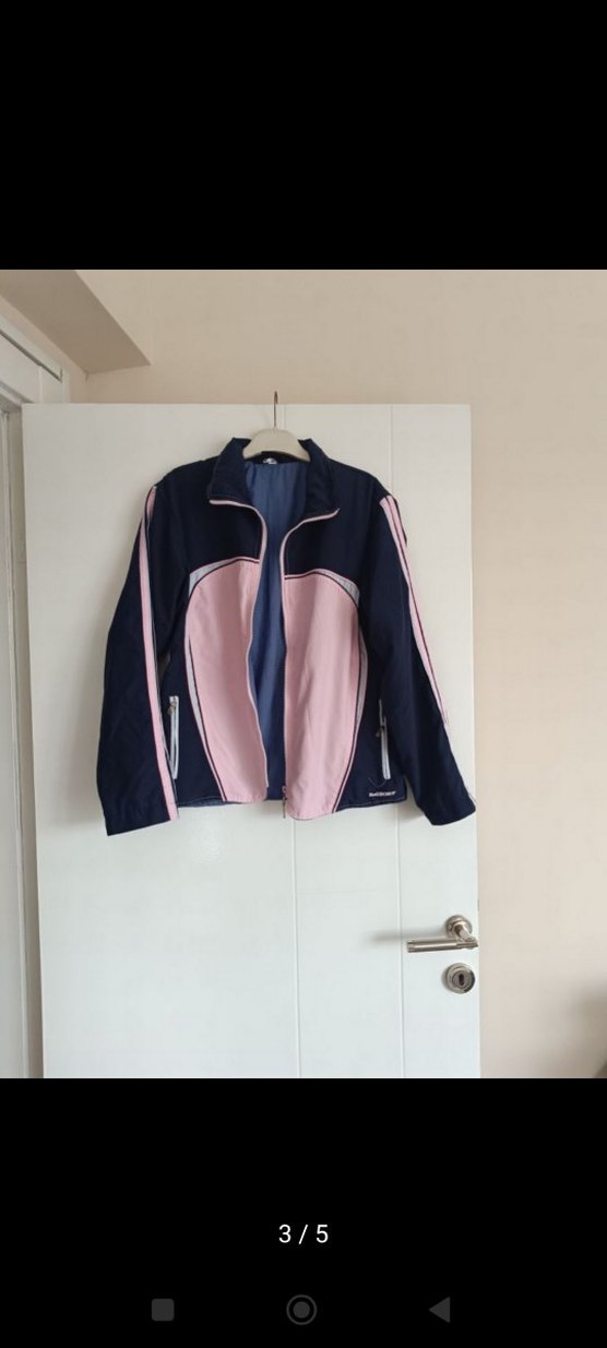 Fermuarlı Pembe Lacivert  eşofman takimi - Görsel 3