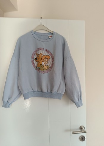 Bej Baskılı Kadın Sweatshirt - Görsel 2