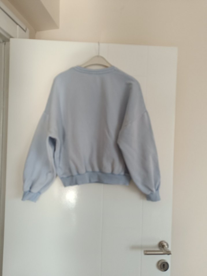 Bej Baskılı Kadın Sweatshirt - Görsel 3