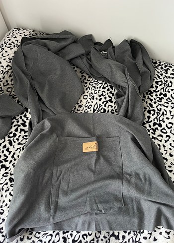 Gri Bebek Kanguru Sling - Görsel 3