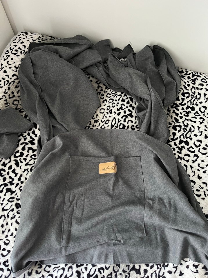 Gri Bebek Kanguru Sling - Görsel 3