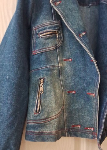 Zara Kadın Mavi Denim Ceket
