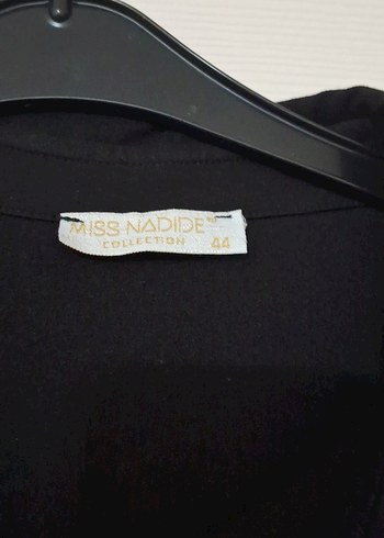 Uzun Siyah Düğmeli gömlek - Görsel 3