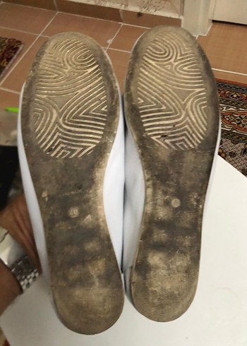 Beyaz Deri Kadın Dolgu Topuklu Babet - Görsel 5