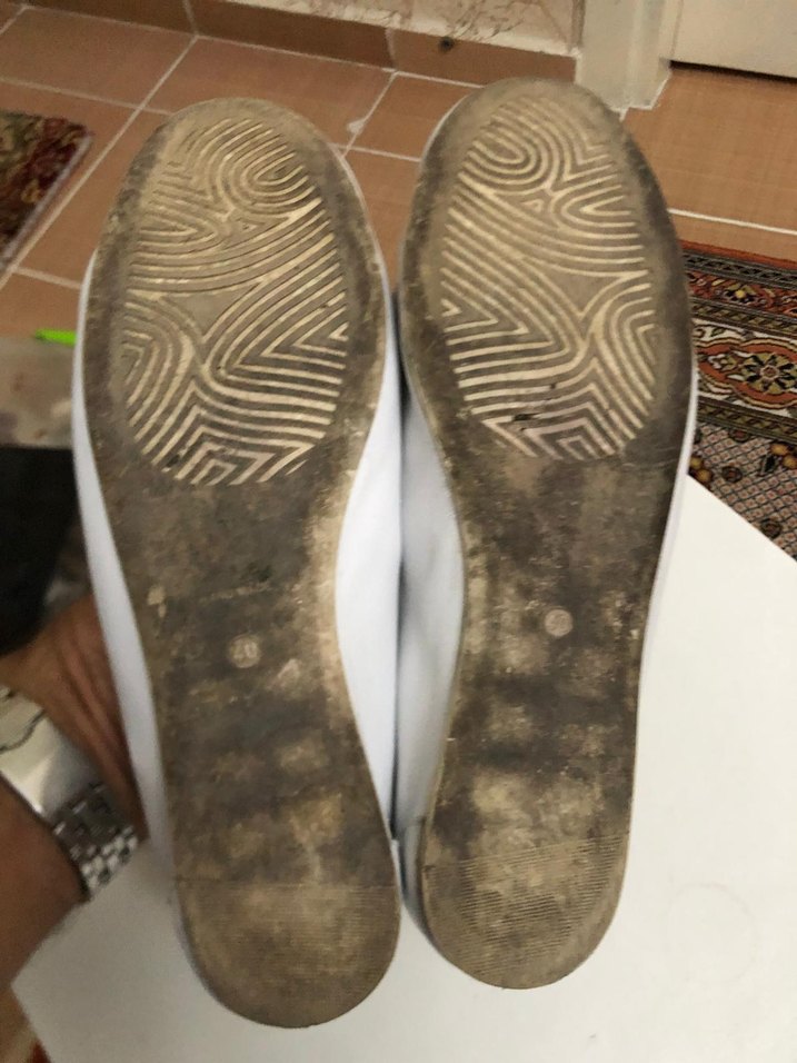 Beyaz Deri Kadın Dolgu Topuklu Babet - Görsel 5