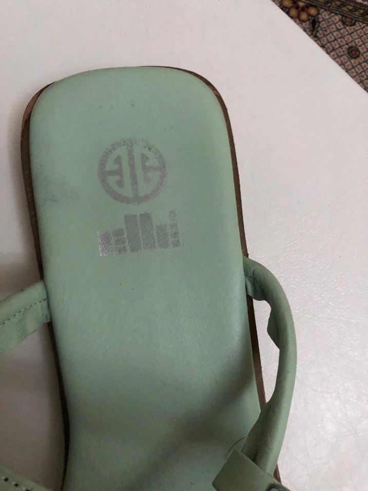 Yeşil Pastel Dolgu Kadın Sandalet - Görsel 2