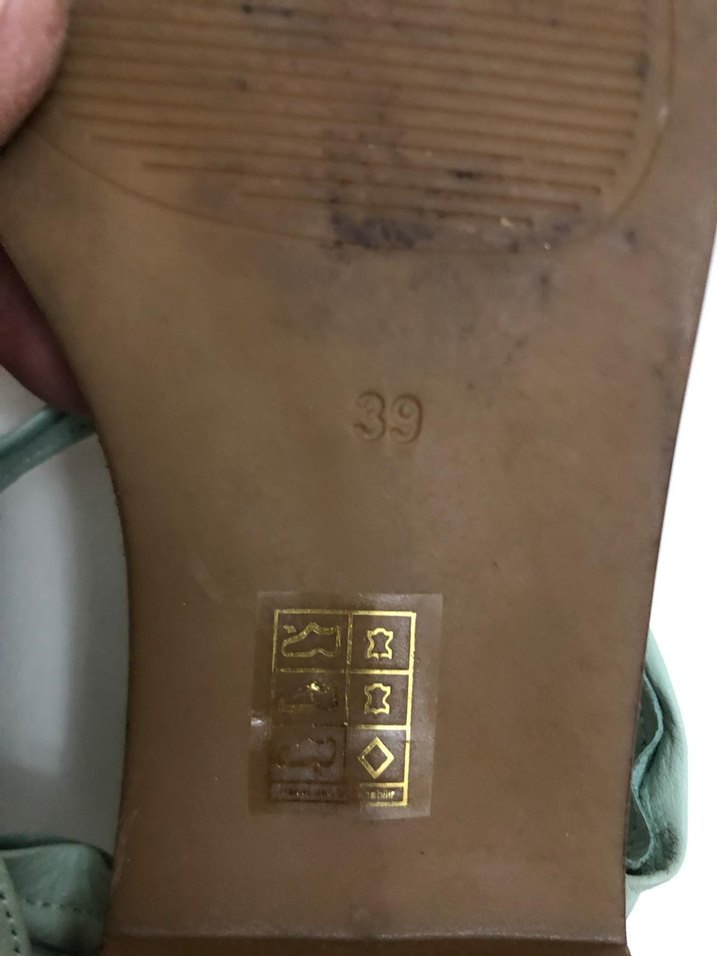 Yeşil Pastel Dolgu Kadın Sandalet - Görsel 3