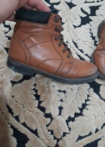 Kahverengi Deri Erkek Çocuk Botu - Görsel 2