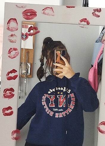M beden Koton lacivert sweatshirt 