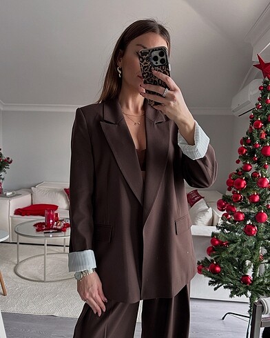 Acı Kahve Blazer Ceket Premium