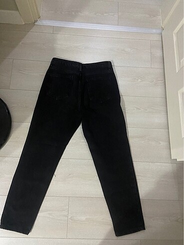 38 Beden siyah Renk Mom Jean