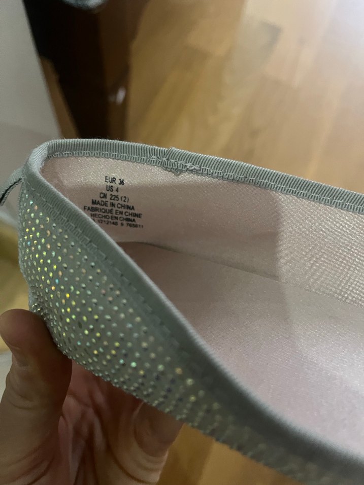 Gri Kız Babet Ayakkabı Fiyonk Detaylı - Görsel 4