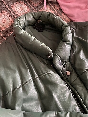xxl Beden yeşil Renk Oversize vintage yeşil şişme mont
