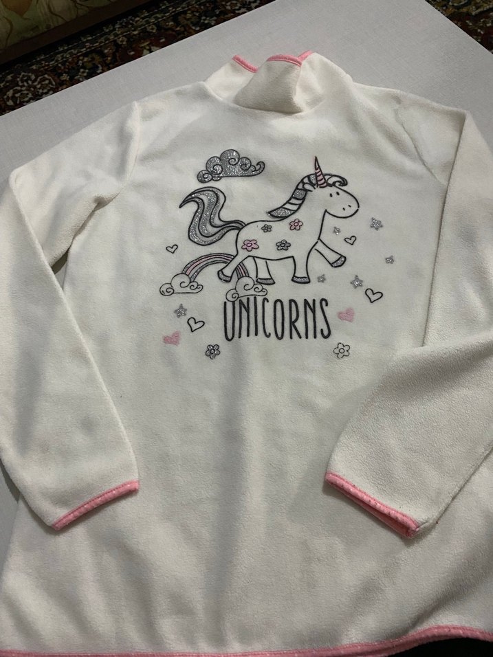 Embroidered Pembe Kız Eldiveni Velcro - Görsel 2