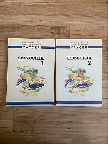 YAYÇEP 2 adet Sebzecilik kitabı