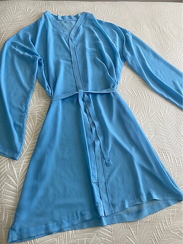 xl Beden mavi Renk KIMONO / SABAHLIK