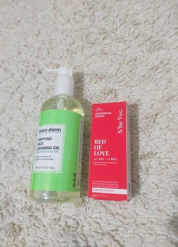 She vec Maruderm kırmızı peeling