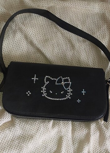  Beden siyah Renk Hello Kitty baget çanta