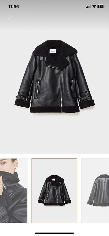 Stradivarius suni deri ceket