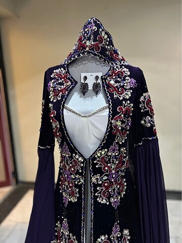 Abiye Mor harika kaftan