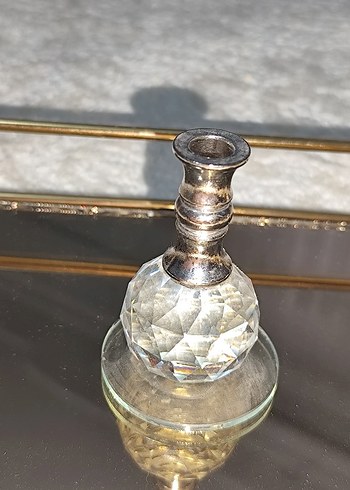 Parlak Gri Kristal Tüylük - Görsel 2