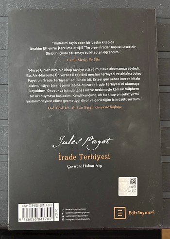  İrade Terbiyesi - Jules Payot