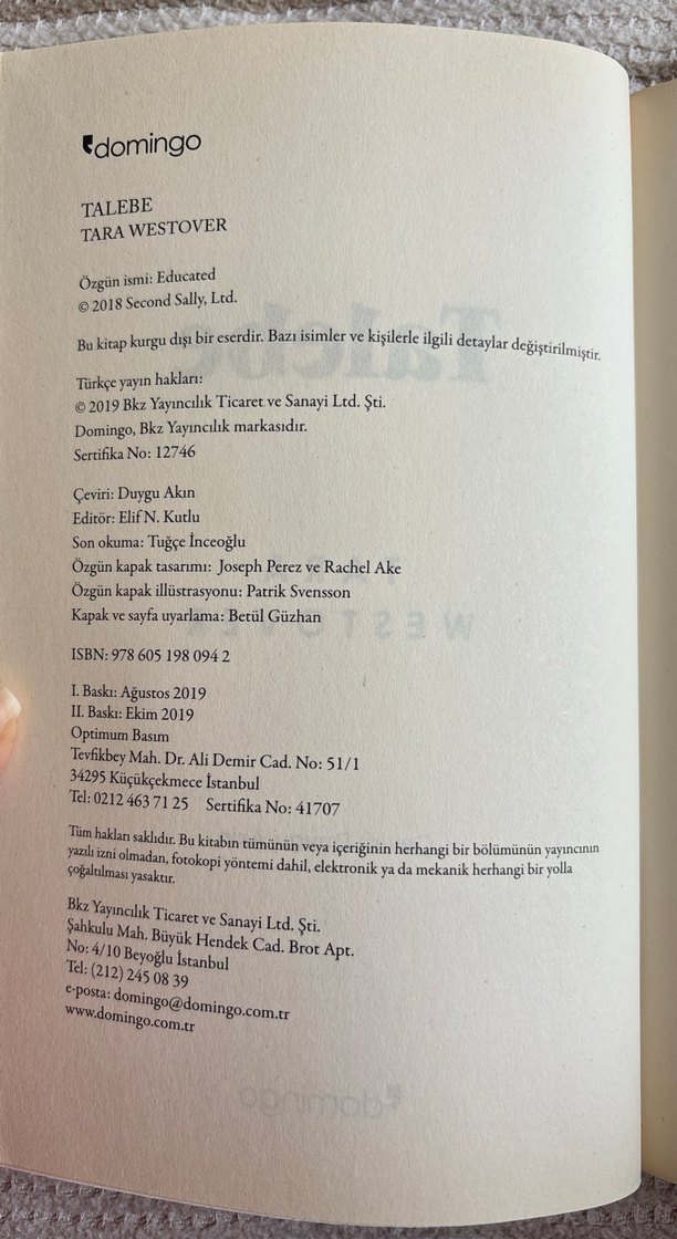 Talebe - Tara Westover - Görsel 3