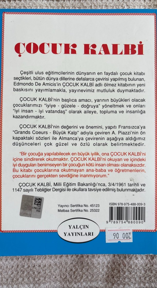Çocuk Kalbi - 69. Basım Türkçe Kitap - Görsel 2
