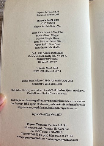 Senden Önce Ben - Jojo Moyes - Görsel 4